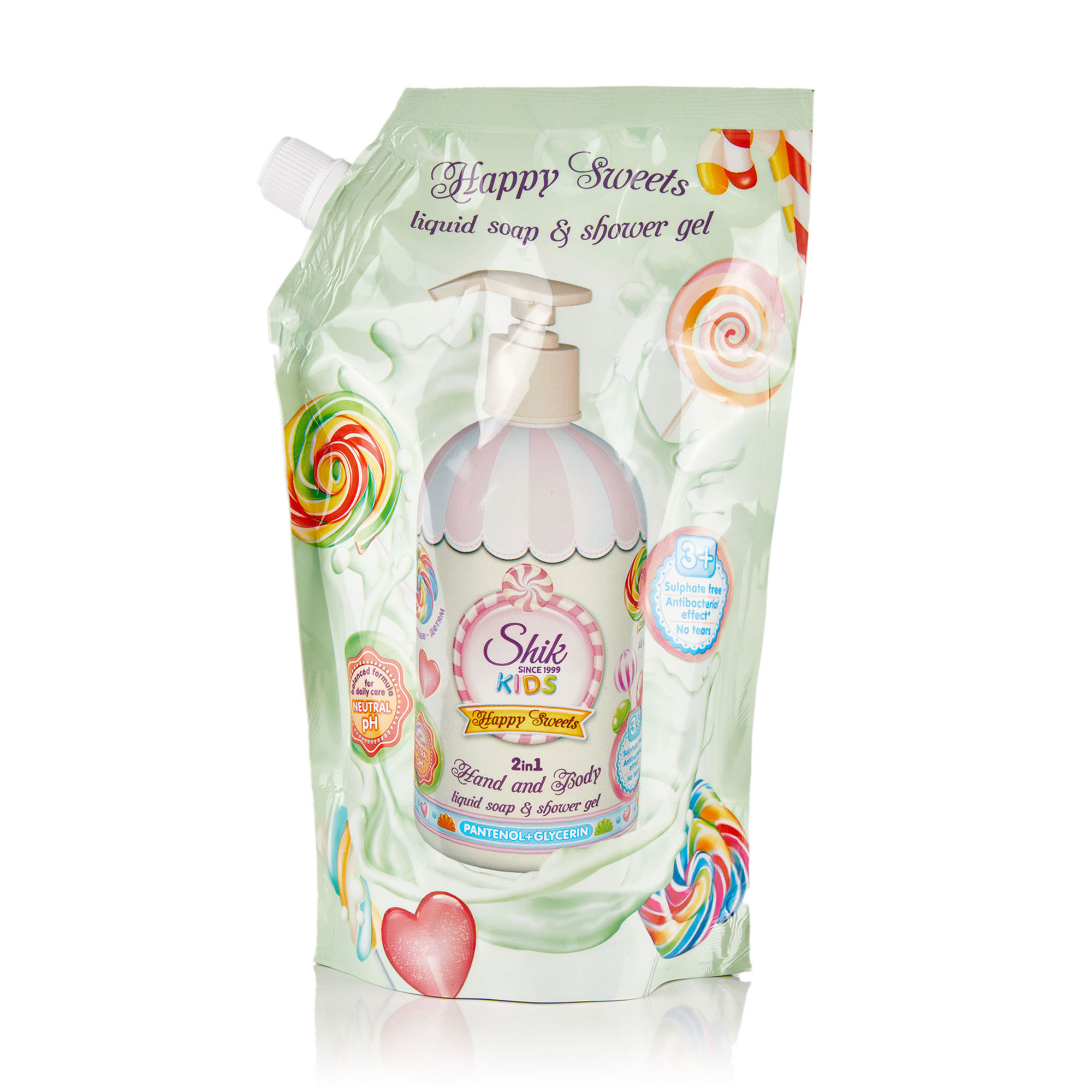 Дитяче рідке мило Shik Kids Happy Sweets, 500 г (дойпак)
